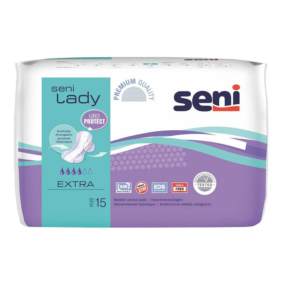 Absorbantele urologice pentru femei, Extra, 15 bucati, Seni Lady