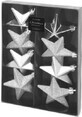 Koopman Silber schattiert 65mm Baum Ornament Sterne, 8 St&#252;ck