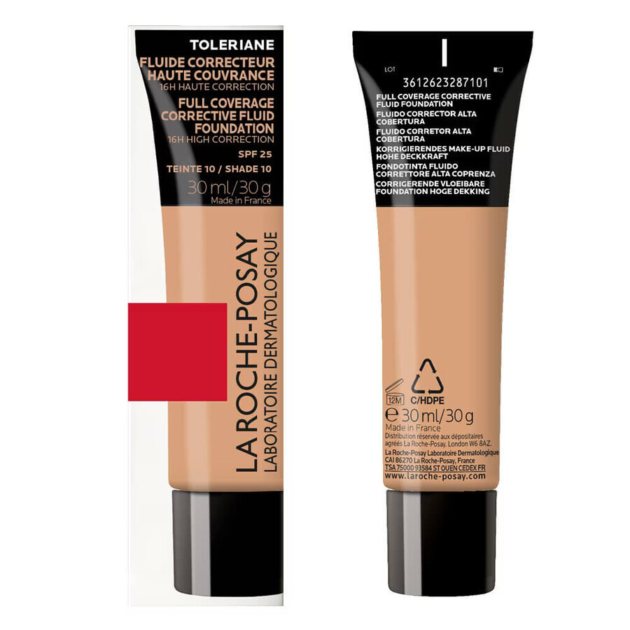 La Roche-Posay Toleriane korrigierendes Make-up-Fluid Farbton 10, 30 ml