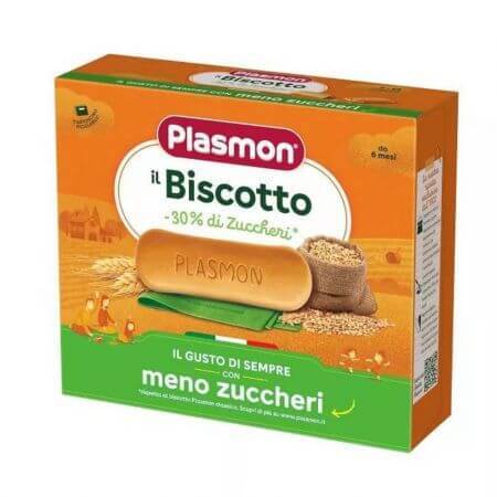 Biscuiti cu 30% zahar redus, 320 g, Plasmon