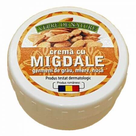 Crema cu migdale, germeni de grau, nuca si miere, 20 g, Verre de Nature