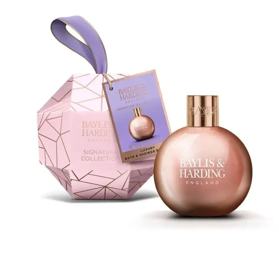 Set cu jojoba, vanilie si ulei de migdale: spumant pentru baie si dus, 250 ml  BAYLIS & HARDING