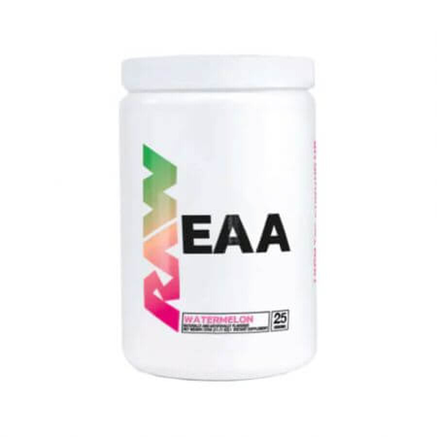EAA Essentielle Aminosäuren mit Wassermelonengeschmack, 315 g, Raw Nutrition Bewertungen