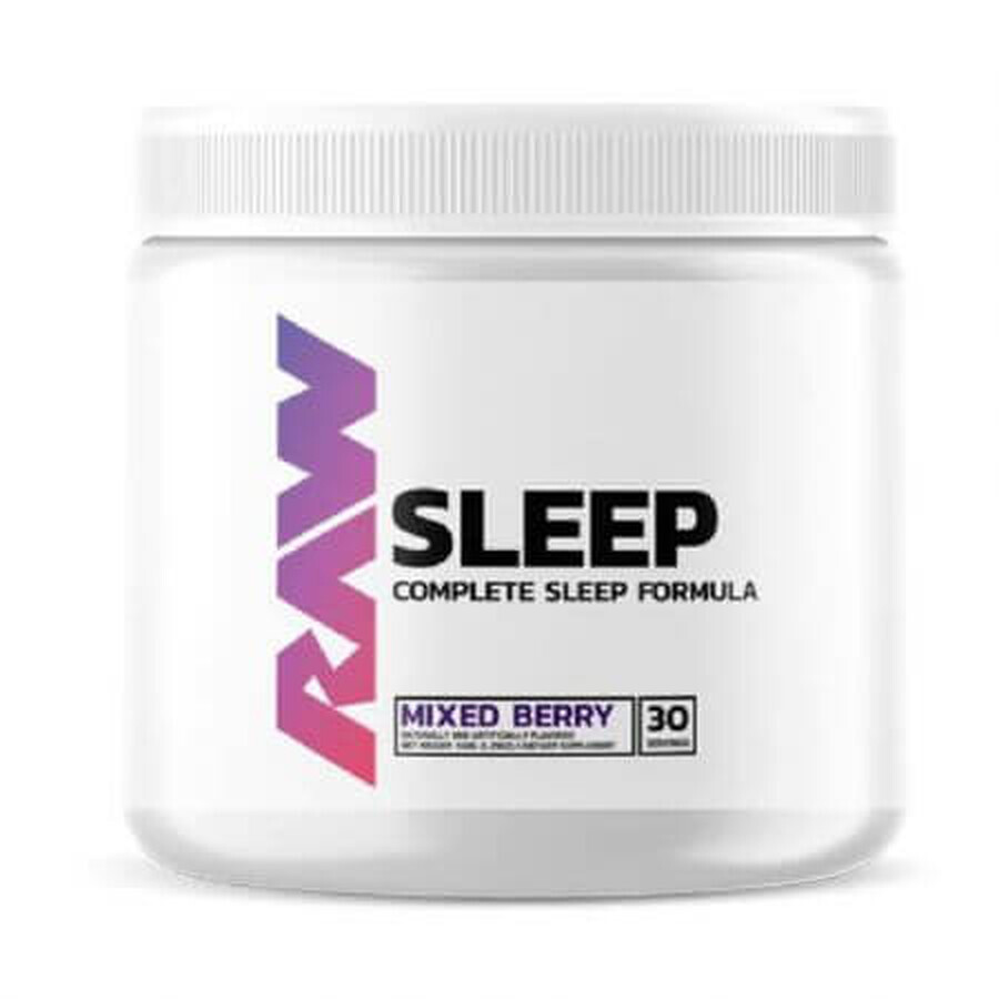 Supplement zur Verbesserung der Schlafqualität Sleep Mixed, 150 g, Raw Nutrition