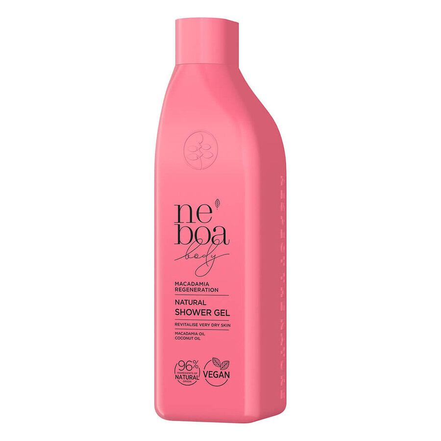 Gel de Dus Natural Body Macadamia, Neboa, 300 ml