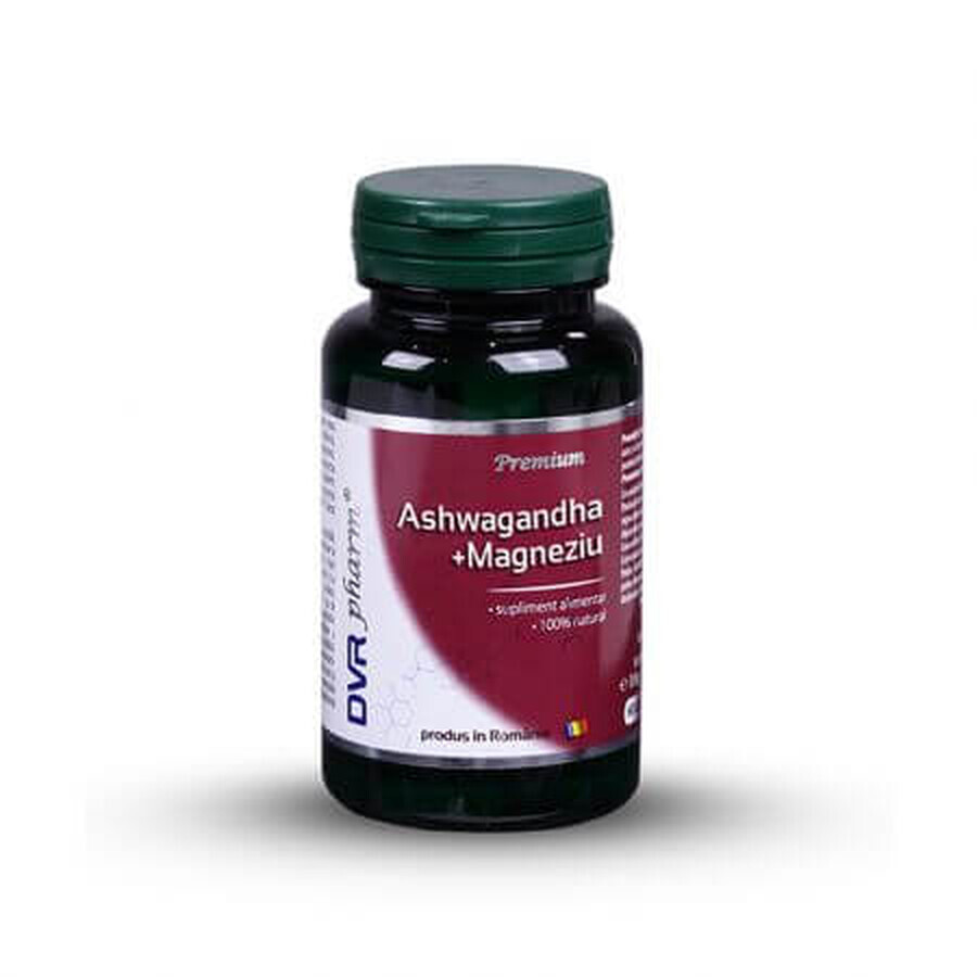 Ashwagandha + Magneziu, 60 capsule, DVR Pharm