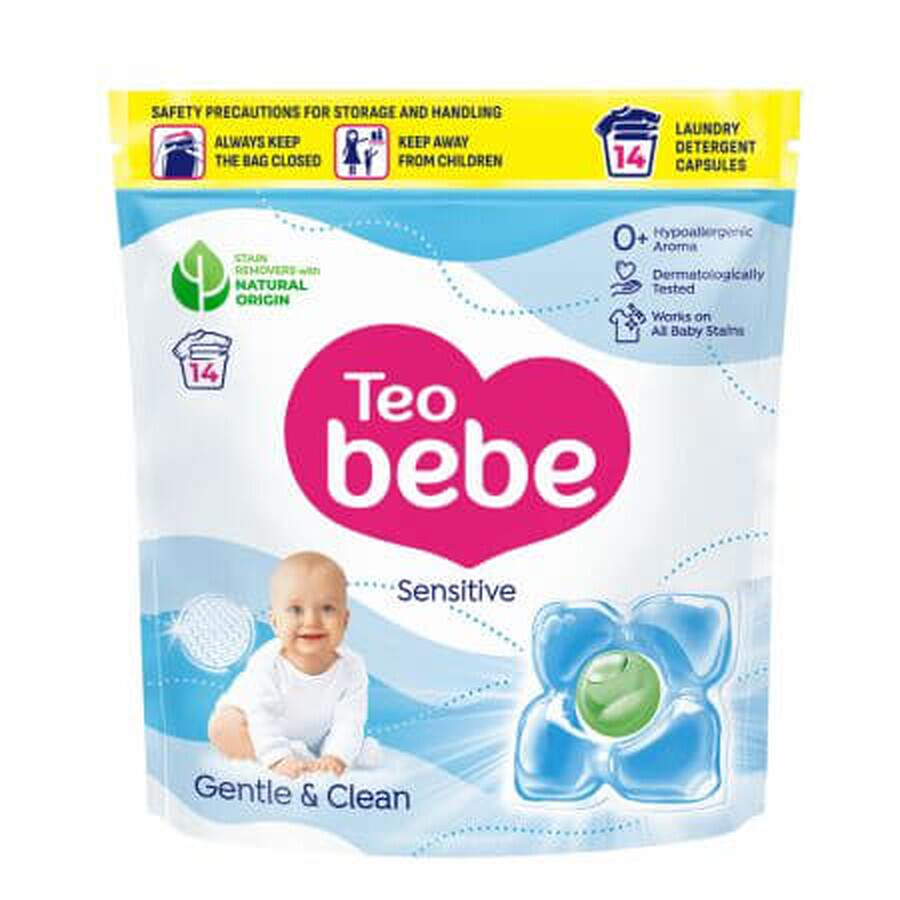 Waschmittelkapseln Gentle & Clean Sensitive, 26 Kapseln, Teo Bebe