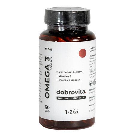 Omega 3 1000 mg, 60 Kapseln, Dobrovita