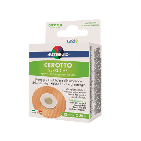 Foot Care Plasturi pentru negi Master Aid, 12 buc, Pietrasanta Pharma