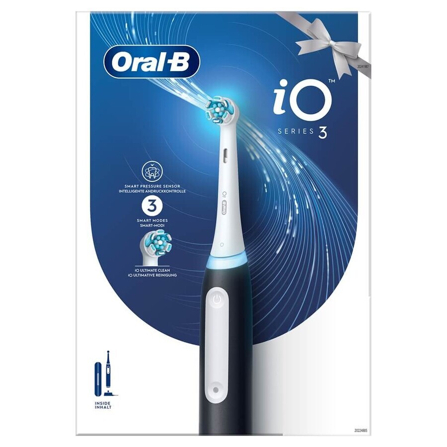 Elektrische Zahnbürste IO3, Schwarz, Oral B
