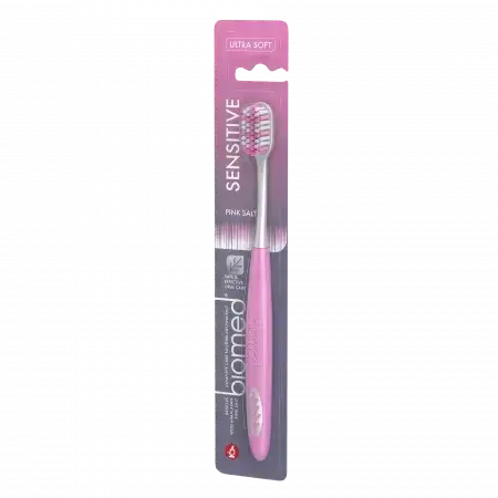 Pink Ultra Soft Toothbrush, Sensitive, Biomed