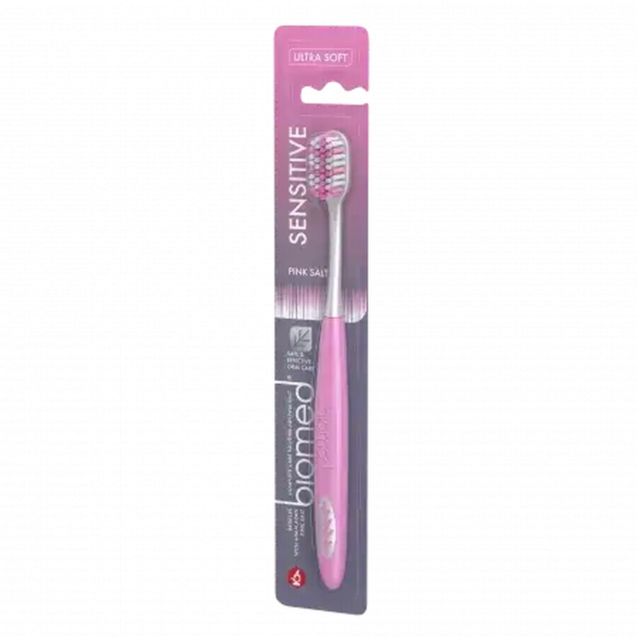 Pink Ultra Soft Toothbrush, Sensitive, Biomed