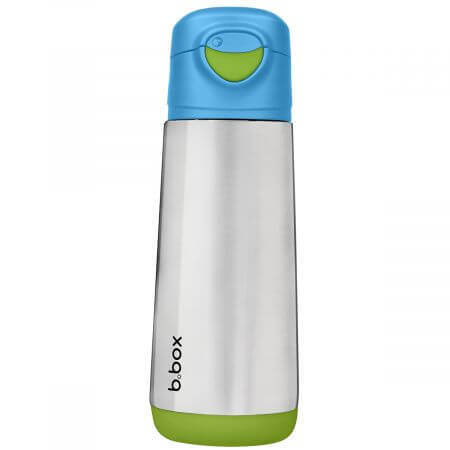 Thermosfles met siliconen bek, 500 ml, Blauw/Groen, BBOX