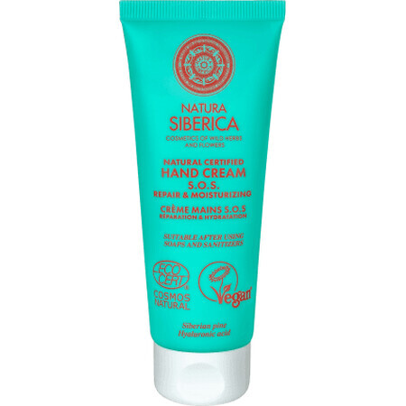 Natura Siberica Cremă de mâini reparatoare, 75 ml