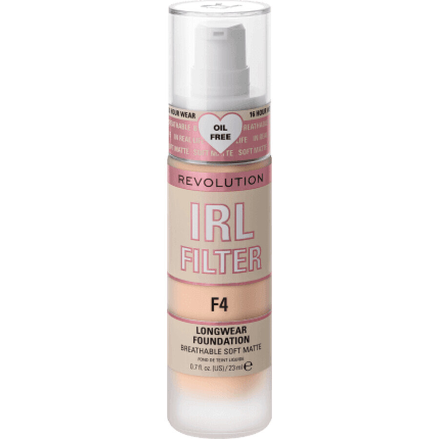 Revolution Foundation IRL Filter Longwear F4, 23 g