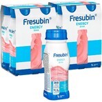 Frebini energy drink with strawberry flavor, 200 ml, Fresenius