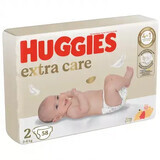 Extra Care Windeln, Nr. 2, 3-6 kg, 58 Stück, Huggies