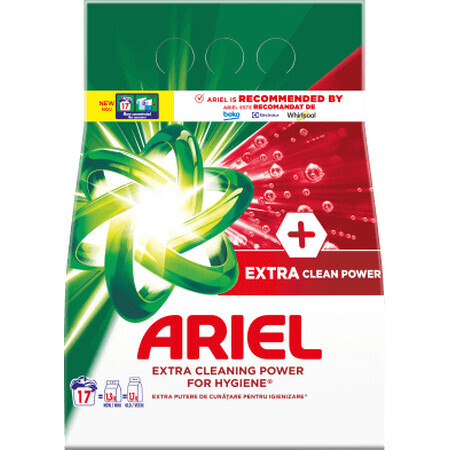 Ariel Extra Clean Power 17 Wash Pulver-Waschmittel, 1,27 kg
