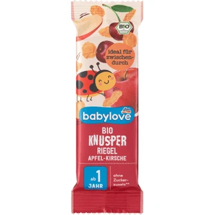 Babylove Riegel mit Äpfeln und Kirschen ab 1 Jahr, 25 g