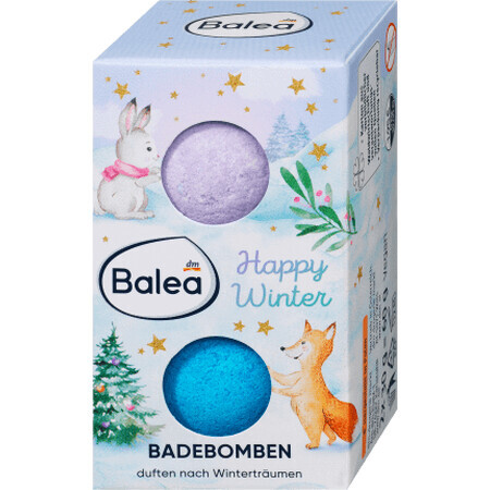 Balea Bombe de baie pentru copii Happy Winter, 2 buc