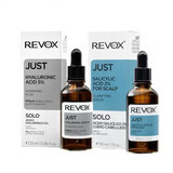Hyaluronsäure 5% Feuchtigkeitsspendendes Fluid 30 ml + Salicylsäure für das Haar 30 ml, Revox