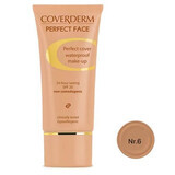 Fond de ten cu SPF 20 Perfect Face, 30 ml, Nr.6, Coverderm