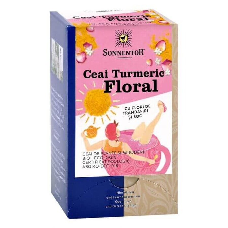 Té de Cúrcuma Floral Ecológico, 18 bolsitas, Sonnentor