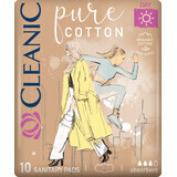 Cleanic Pure Cotton Day Absorbents, 10 Stück