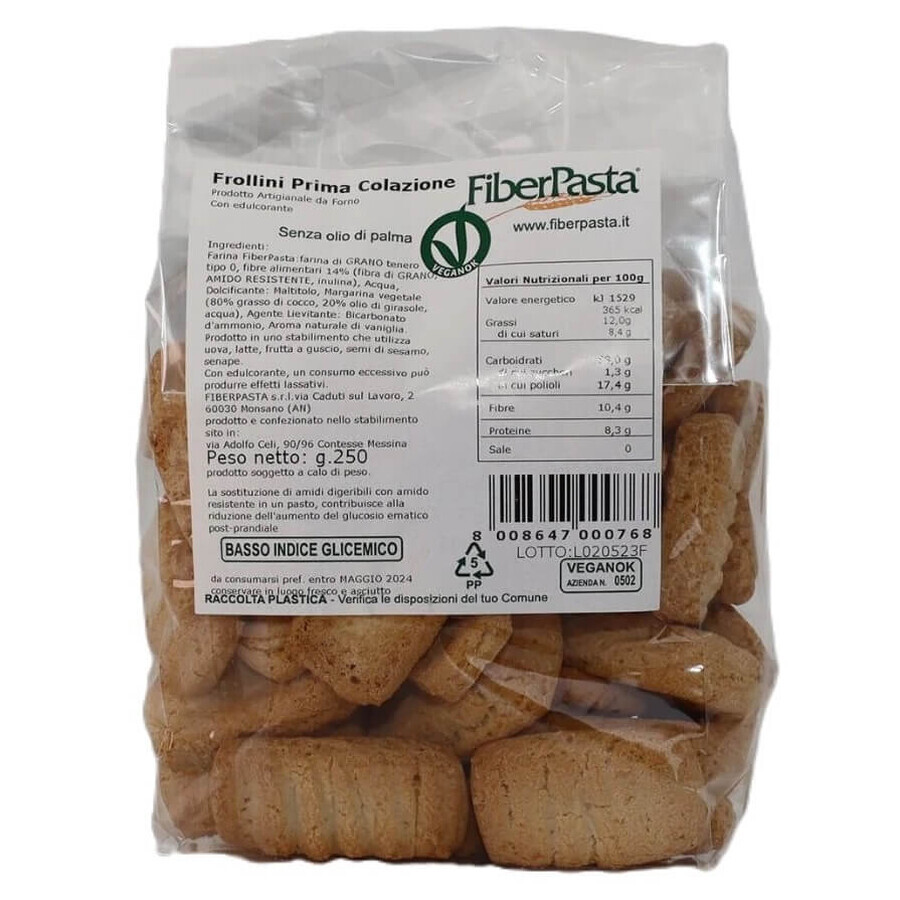 Biscuiti cu vanilie, 250 g, Fiber Pasta