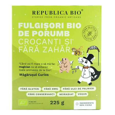 Bio-Knusperflocken zuckerfrei GLUTENFREI, 225 g, Organic Republic