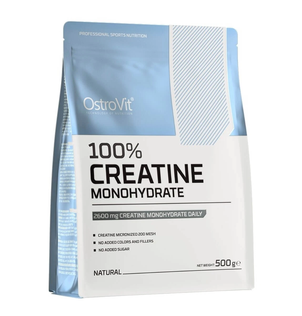 Kreatin-Monohydrat ohne Geschmack, 500 g, OstroVit