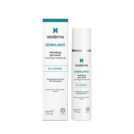 Sesderma Sesbalance Gel-crema matifiant pentru tenul mixt si gras, 50 ml