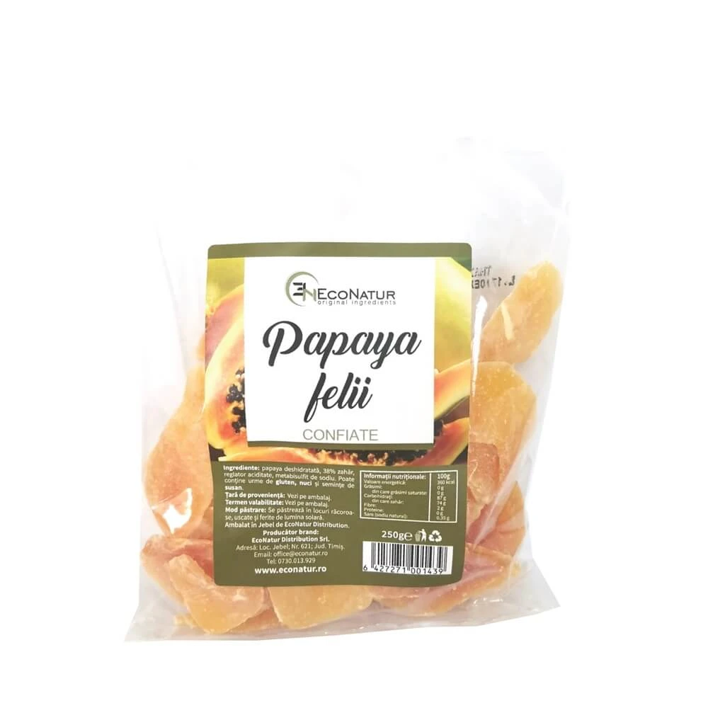 Kandierte Papaya, 250 g, Econatur