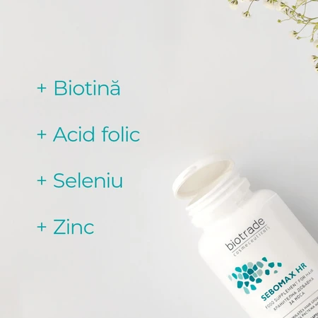 Biotrade Sebomax HR supliment impotriva caderii parului, 30 capsule