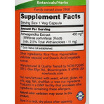 Ashwagandha 450 mg x 90 cps, Now Foods 