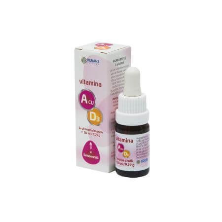 Vitamina A cu D3, 10 ml, Renans