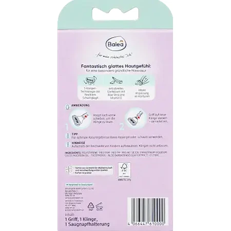 Balea Fantastique scheermes met 5 mesjes, 1 stuk