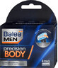 Balea MEN Rezerve lame Precision BODY, 4 buc