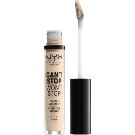 Nyx Professional MakeUp Corector Can't Stop Won't Stop Contour Light Ivory 04, 3,5 ml
