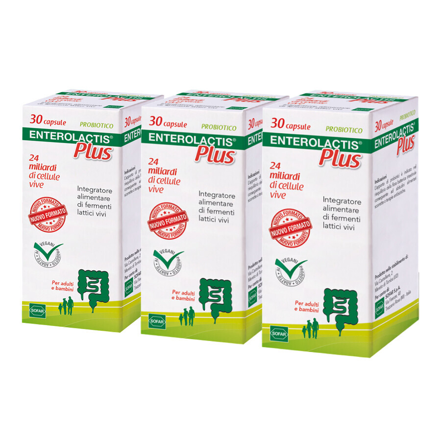 Sofar Enterolactis Plus, Packung 3 x 30 Kapseln  Bewertungen