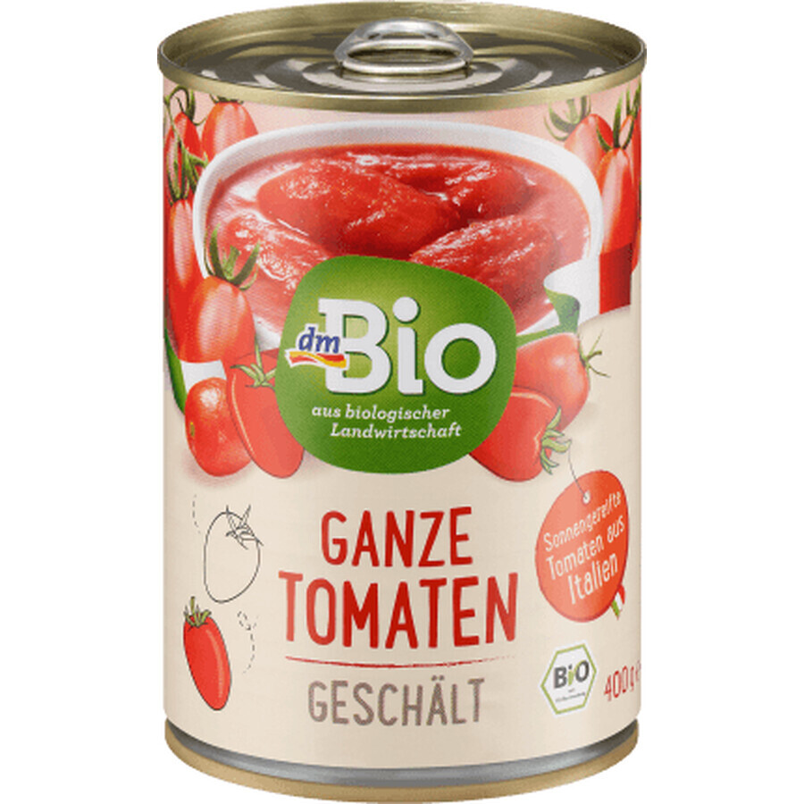 DmBio Geschälte ganze Tomaten, 400 g