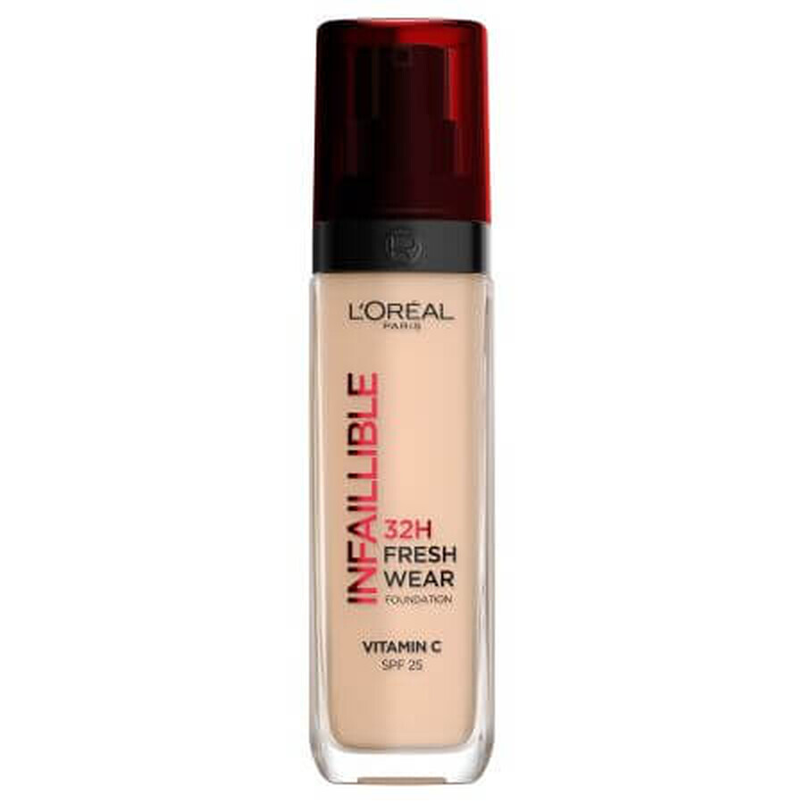 Infaillible 32H Fresh Wear Transfer Resistant Foundation, 135 Light-Medium, 30 ml, Loreal Paris