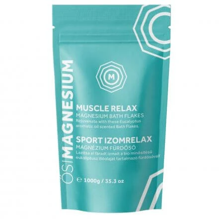 Badeflocken mit Magnesium und Eukalyptus, 1 kg, Osimagnesium