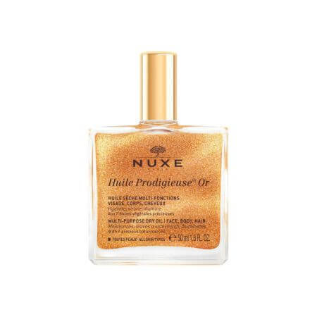 Multifunktionsöl mit Glitter für Gesicht, Körper und Haar, 50 ml, Nuxe