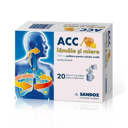 ACC Zitrone und Honig 200 mg, 20 Portionsbeutel, Sandoz