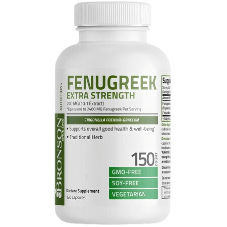 Fenugreek (Schinduf) Extra Strength, 2400 mg, 150 capsule, Bronson