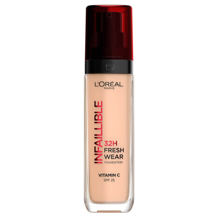 Infaillible 32H Fresh Wear 110 Vanilla Rose Transfer Resistant Foundation, 30 ml, L'Oreal