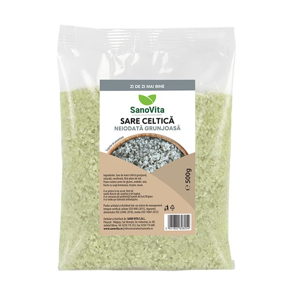 Grobes keltisches Salz ohne Jod, 500 g, Sanovita