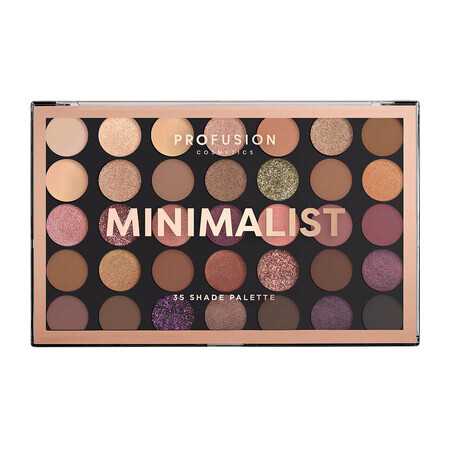 Minimalist Eyeshadow, Paleta Farduri 35 de Nuante, Profusion Cosmetics, 285 gr, Biocart