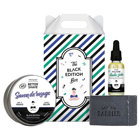 Set The Black Edition Box, Monsieur Barbier, 3 bucati, Biocart